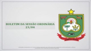 Boletim da Sessão Ordinária 23/04 Boletim da Sessão Ordinária 23/04